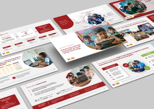 Education Initiative Presentation mockup